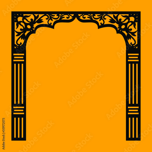 Mandir CNC Vector Cutting Patterns for CNC Laser, Router, Plasma, Water jet, Plotter. Used for 4x8 Sheets MDF, METAL, JAALI, PVC, Plywood, ACP, and Acrylic. om mantra
