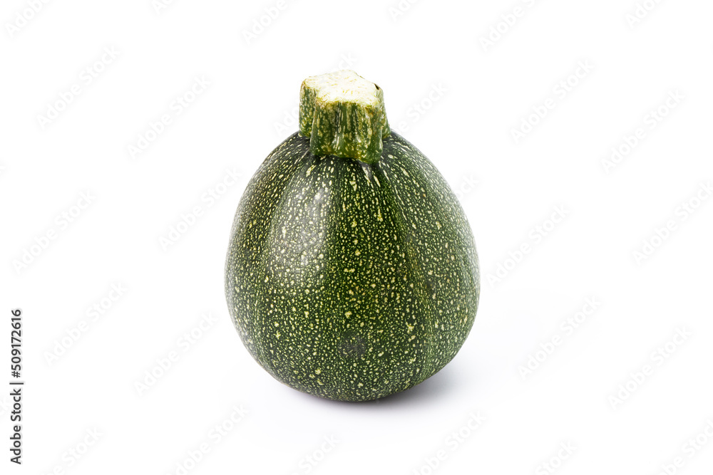 Dwarf zucchini on a white background. Vegetarian food Dwarf zucchini on a white background. Vegetarian food