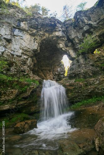 Kuperlya Waterfall, Bashkiria National Park, Russia.