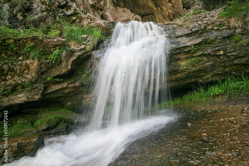 Fototapeta Naklejka Na Ścianę i Meble -  Kuperlya Waterfall, Bashkiria National Park, Russia.