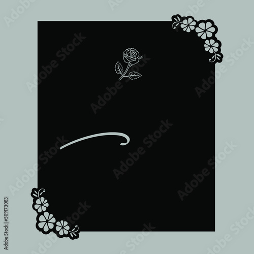vector graphics of fancy nameplate for laser cutting translation : Laxmi Vila
