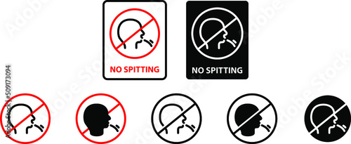 No spitting icon 