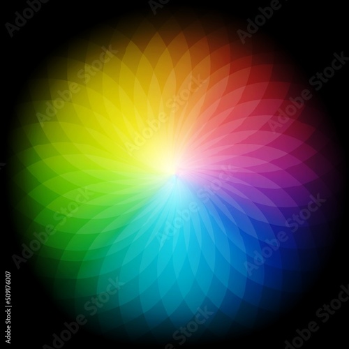 Multicolor selecting wheel