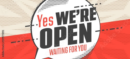 Welcome on open event banner design