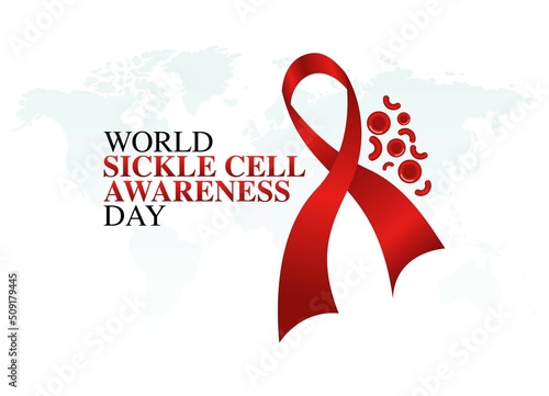 vector graphic of world sickle cell awareness day good for world sickle cell awareness day celebration. flat design. flyer design.flat illustration.