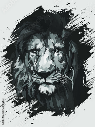 A Lion Head vector illustration