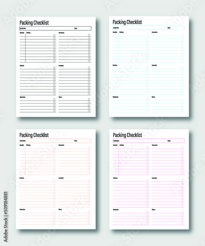 Trip Packing Checklist