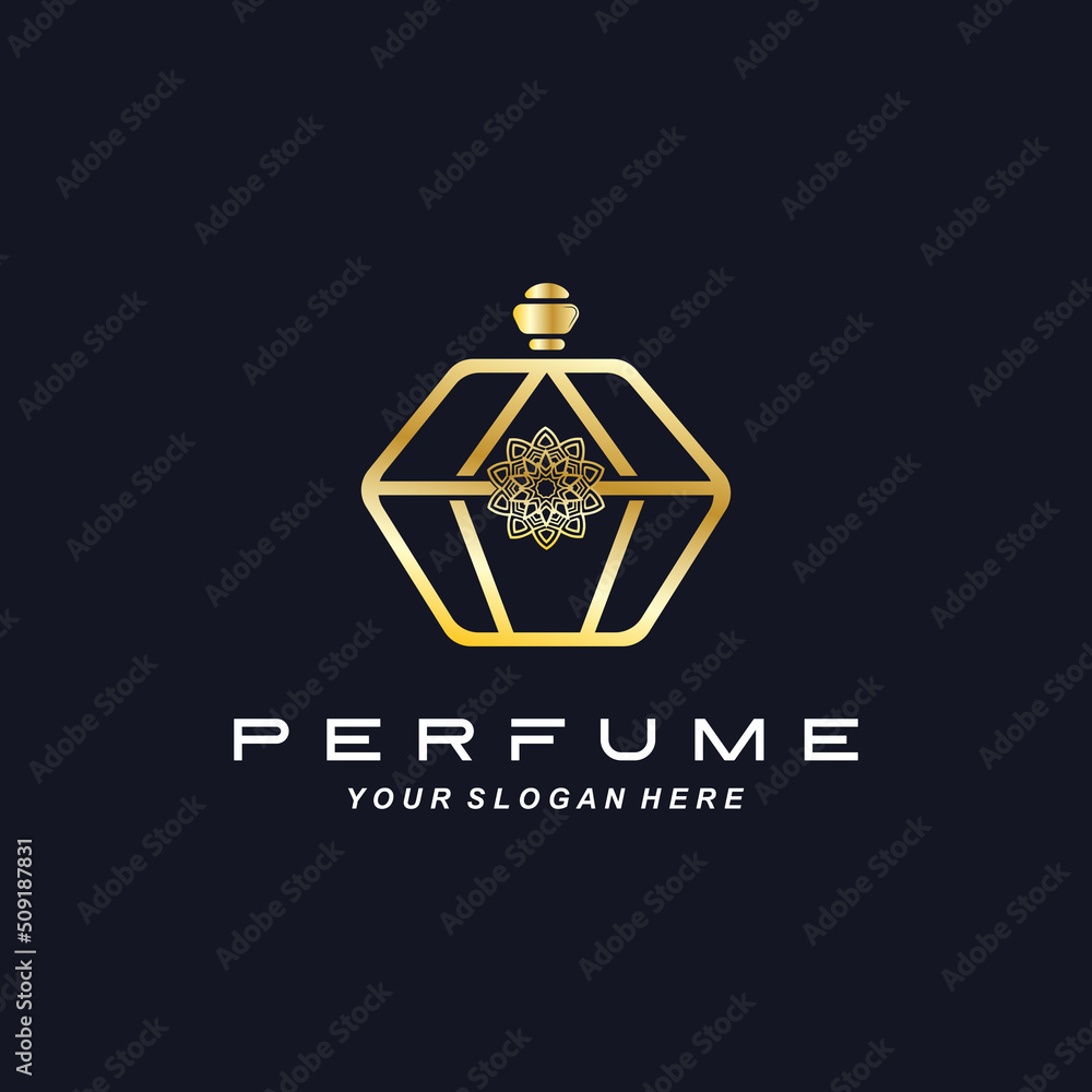 Luxury perfume bottle logo design, illustration for cosmetics, beauty, salon, company products, Luxury perfume bottle logo design, illustration for cosmetics, beauty, salon, company products,