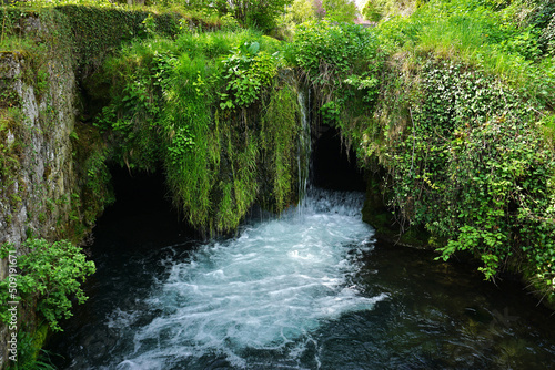 Die Echaz bei Lichtenstein-Unterhausen; Baden Württemberg; Deutschland photo