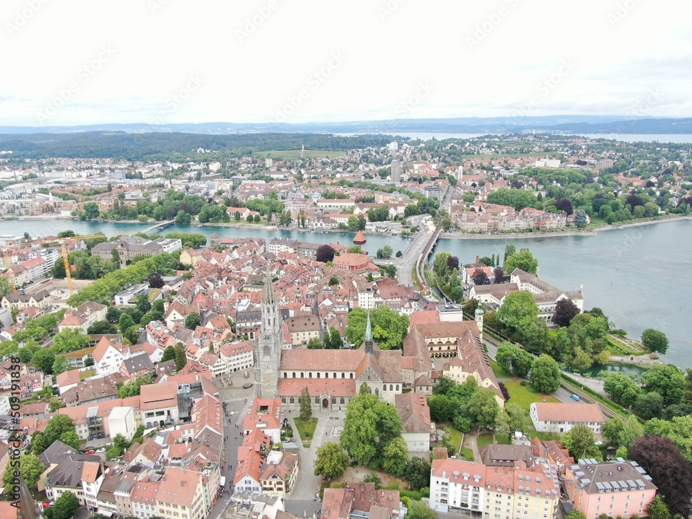 Cityscape of Kostanz at Lake Constance