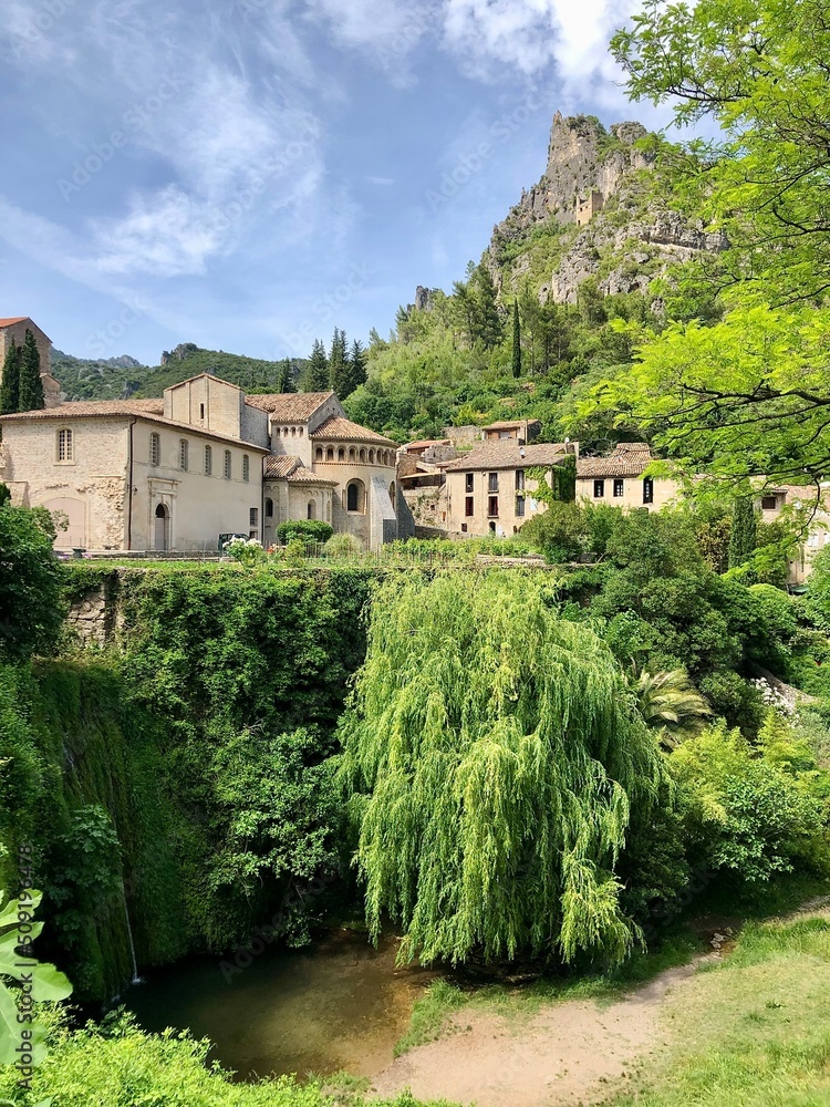 Fototapeta premium Town of Saint Guilhem le Desert