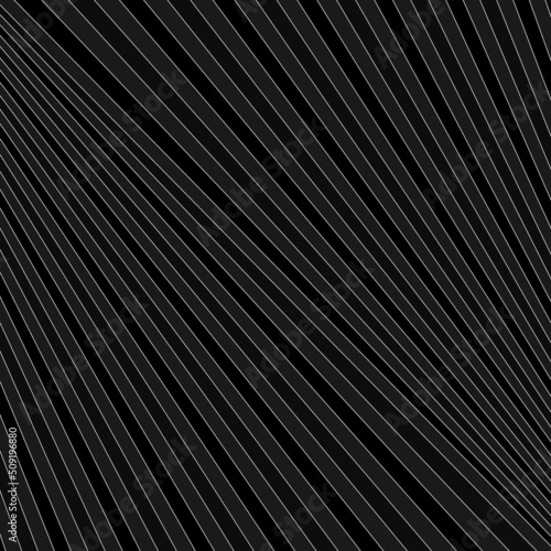 Diagonal striped illustration. Repeated color slanted lines background. Surface pattern design with linear ornament. Colorless disco lights motif. Stripes wallpaper. Angle rays. Pinstripes vector art.