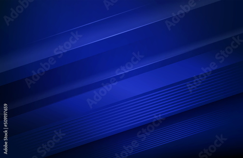 Abstract elegant template blue geometric with metallic line layer background. Luxury style. Vector illustration