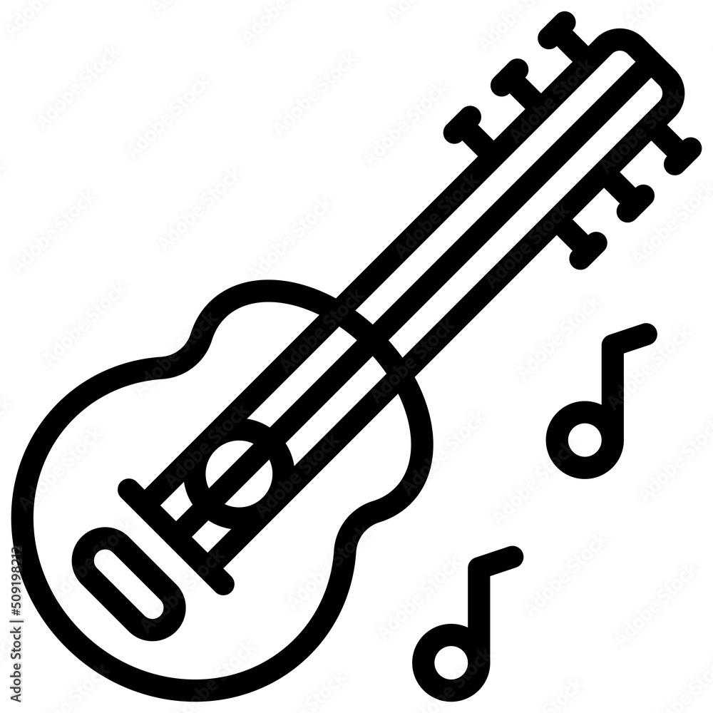 Guitar icon, Festa junina related vector Guitar icon, Festa junina related vector