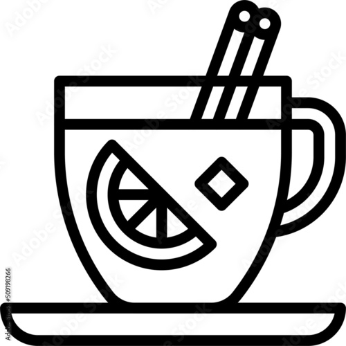 Mulled Wine icon, Festa junina related vector
