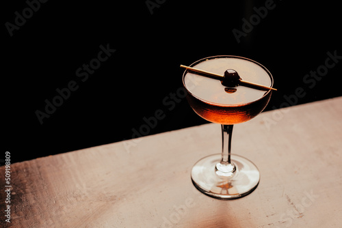 glass of Manhattan