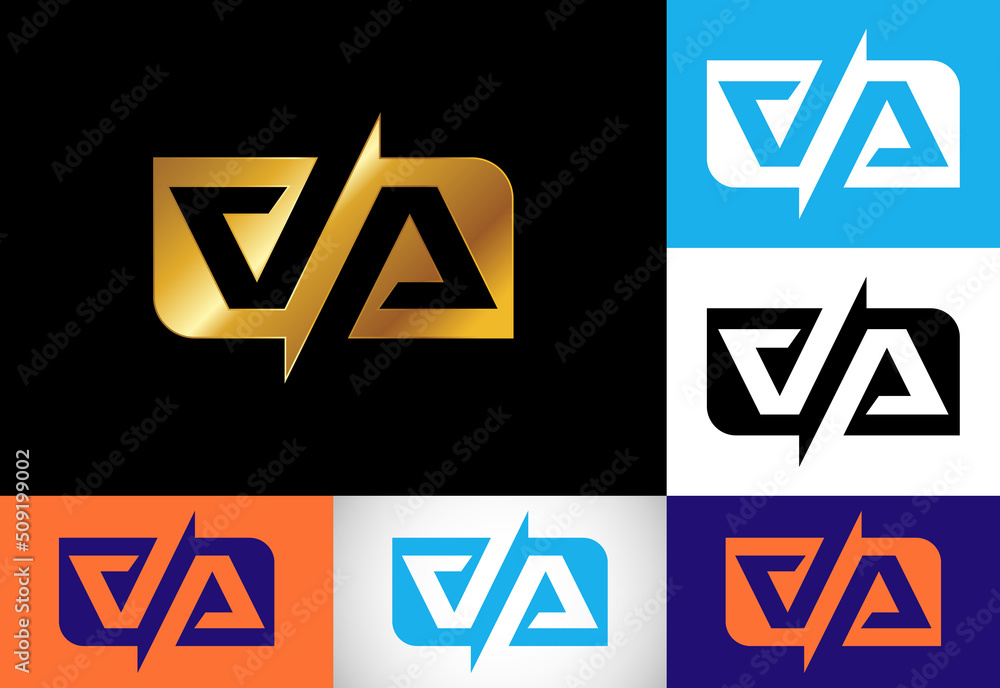 Initial Letter V A Logo Design Vector. Graphic Alphabet Symbol For Corporate Business Identity Initial Letter V A Logo Design Vector. Graphic Alphabet Symbol For Corporate Business Identity