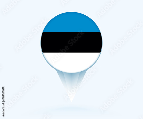 Map pointer with flag of Estonia. Free Download Map pointer with flag of Estonia. - GFXLoad