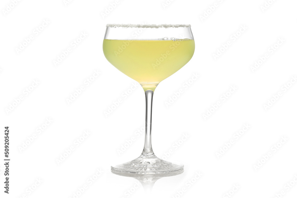 Glass of Margarita cocktail isolated on white background Glass of Margarita cocktail isolated on white background