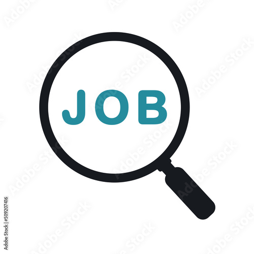 Search job. Find a job. Vector illustration.