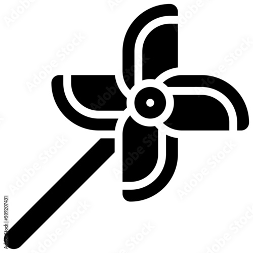Pinwheel icon, Festa junina related vector