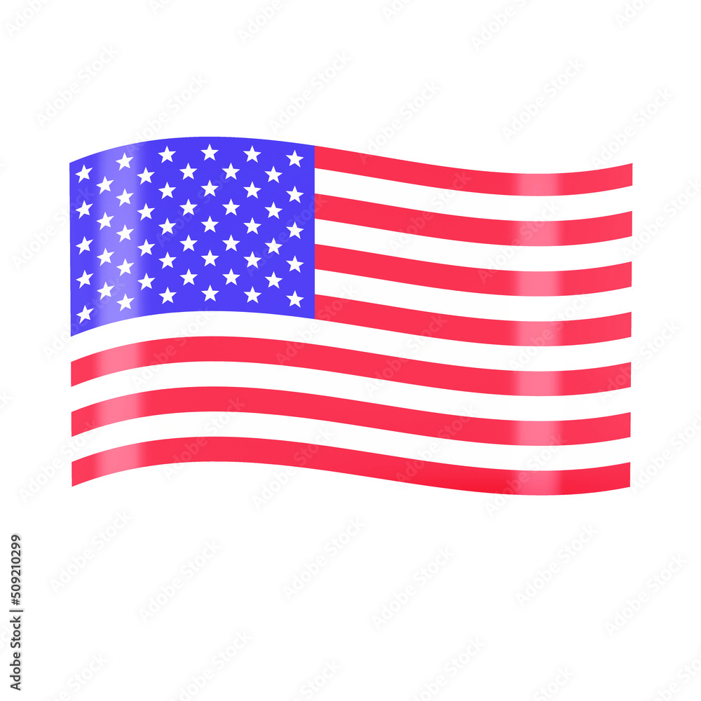 waving us/america/states flag 4th july independence day in 3d waving us/america/states flag 4th july independence day in 3d