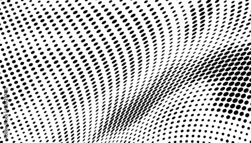 The halftone texture is monochrome. Vector chaotic background.