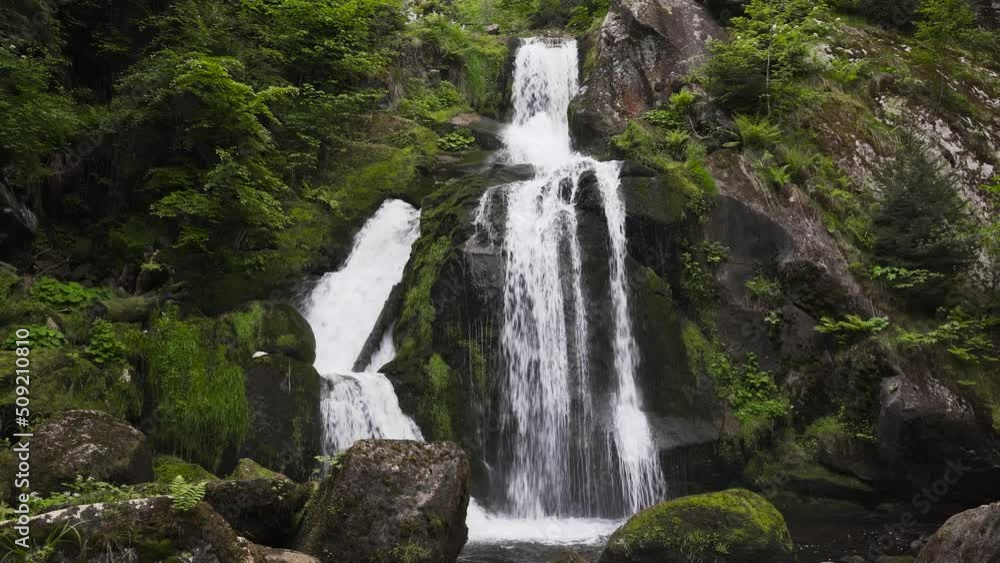 beautiful waterfall. Triberger waterfall in the blackforest beautiful waterfall. Triberger waterfall in the blackforest