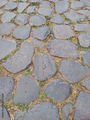 ancient stone pavement from Rome
