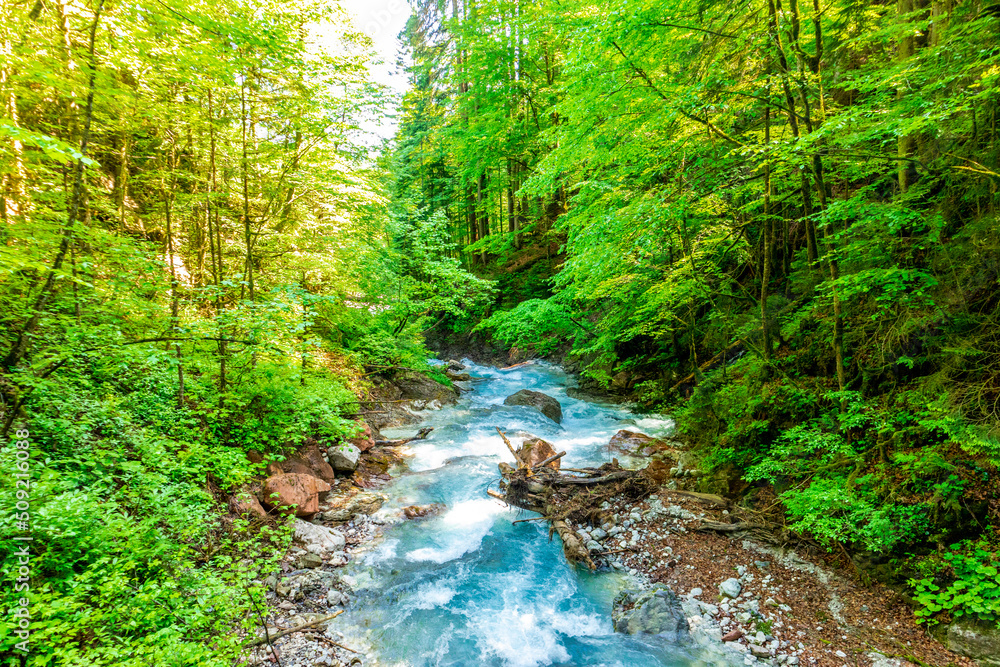 Schöne Erkundungstour entlang des Berchtesgadener Voralpenlandes - Wimbachtal - Bayern - Deutschland Schöne Erkundungstour entlang des Berchtesgadener Voralpenlandes - Wimbachtal - Bayern - Deutschland