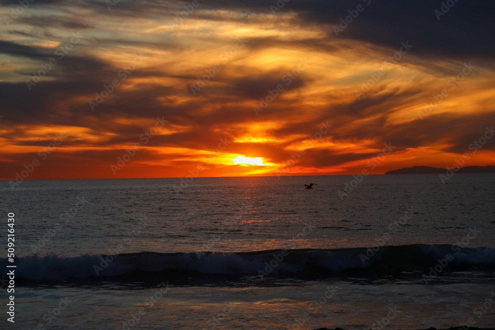Fototapeta premium Sunset in Orange County, California 