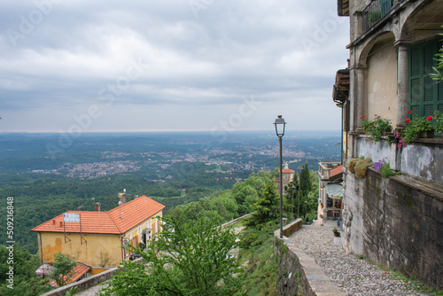 Views from the famous Unesco site in Varese, Italy. Sacro Monte. 05 June 2022 photo