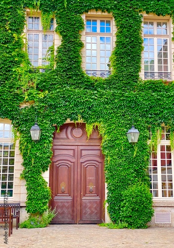 Beautiful architecture in the historic part of Paris photo