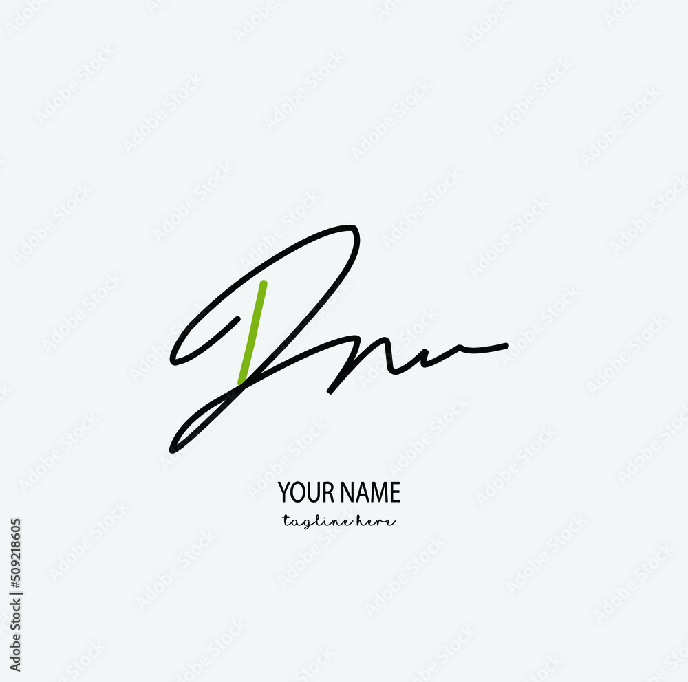 DM Initial Letter handwriting logo hand drawn template vector DM Initial Letter handwriting logo hand drawn template vector
