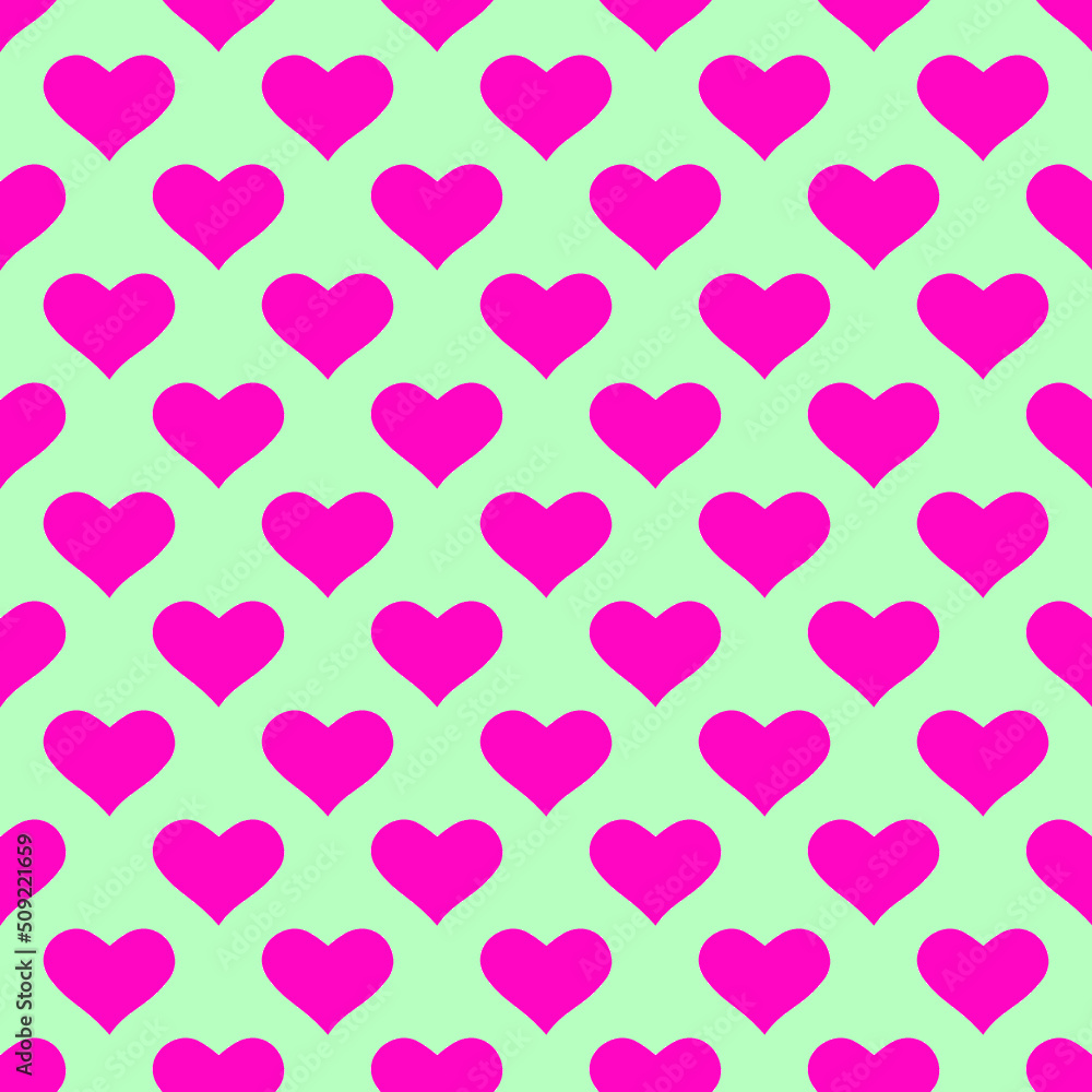 Wallpaper with pink hearts for Valentines day