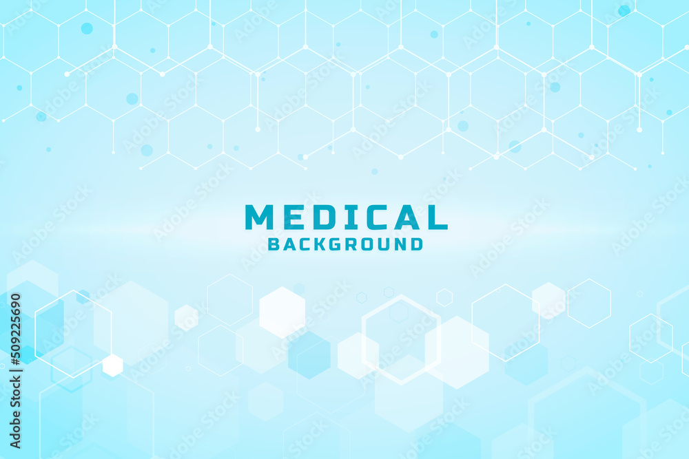 Abstract hexagon shapes medical background Abstract hexagon shapes medical background
