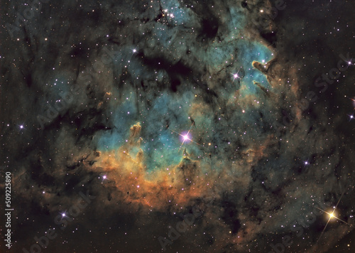Fototapeta Naklejka Na Ścianę i Meble -  NGC 7822

My image was selected as Nasa Astronomy Photo of the Day: January 20, 2022
