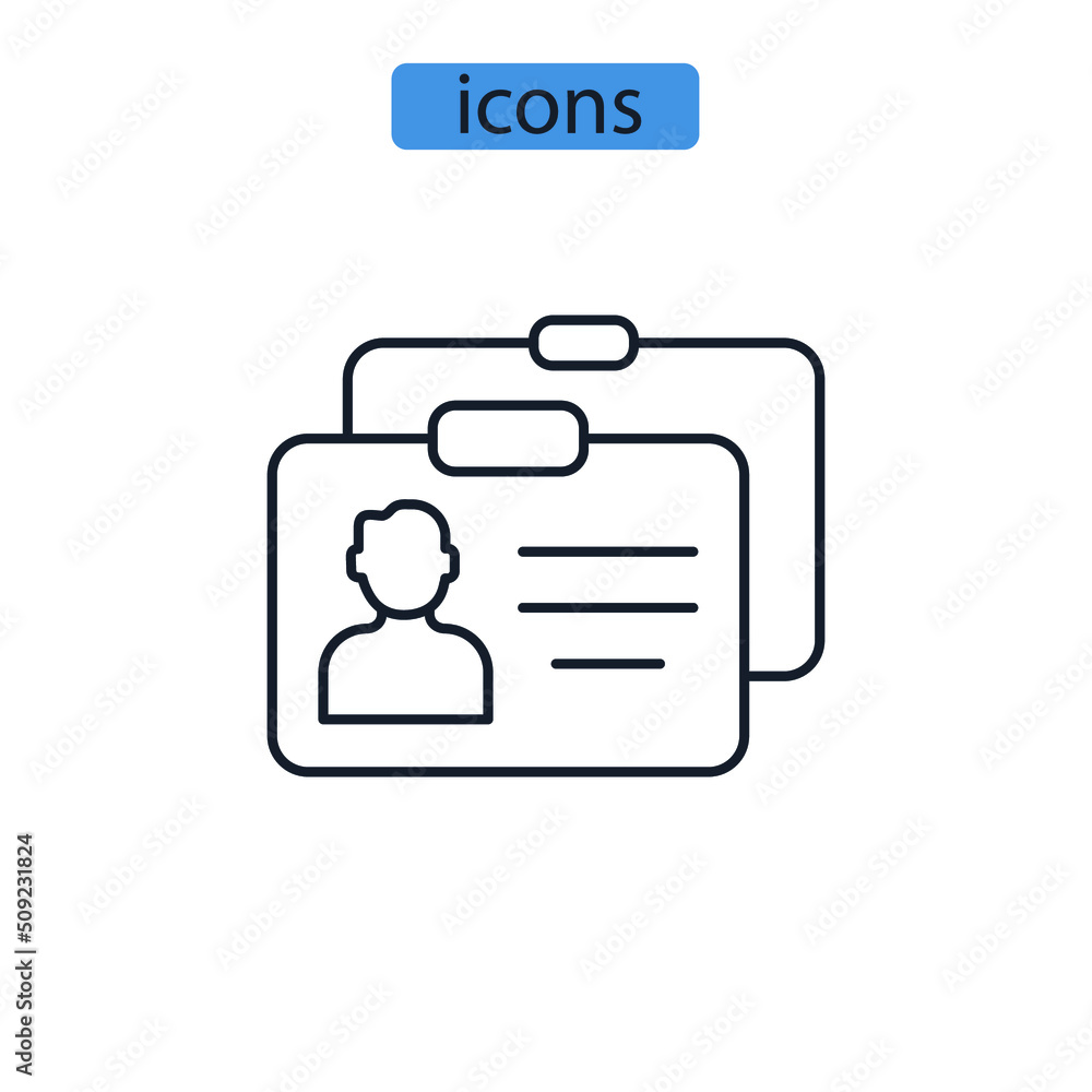 departure card icons symbol vector elements for infographic web departure card icons symbol vector elements for infographic web