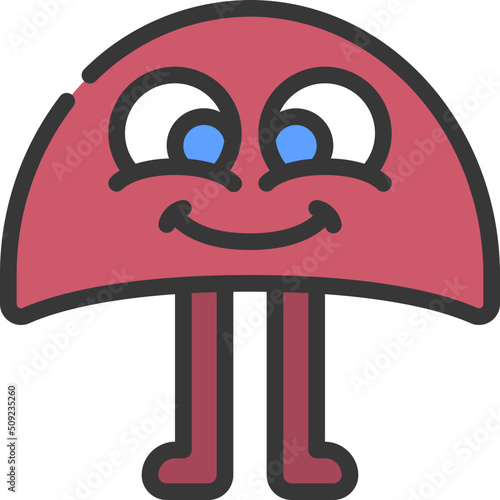 Semi Circle Monster Icon
