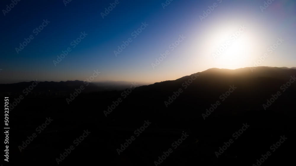 sunset in the mountains sunset in the mountains