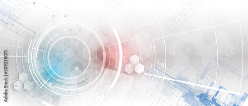 Technology data background, idea of global business solution