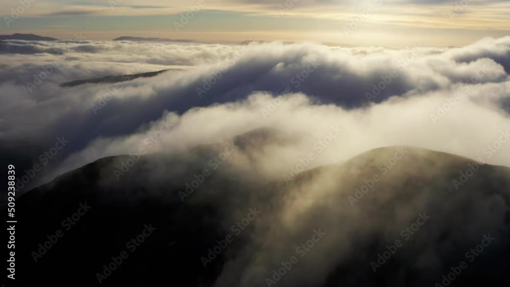 Amazing British weather aerial timelapse over the mountains of Snowdonia in North Wales Amazing British weather aerial timelapse over the mountains of Snowdonia in North Wales