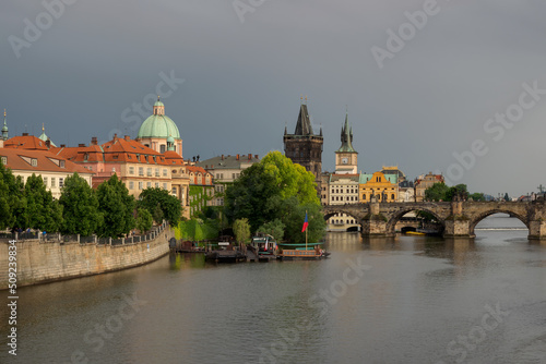 Prague Old Town Towers with Charles Bridge