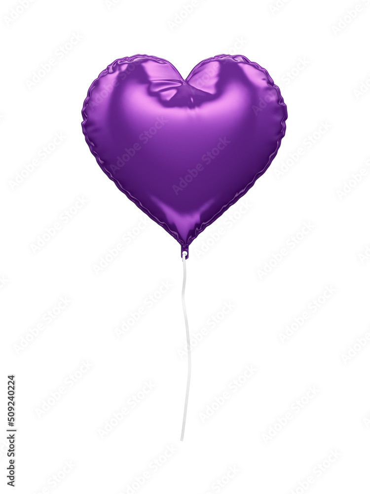 3d rendering of purple balloon on a white isolated backgorund 3d rendering of purple balloon on a white isolated backgorund