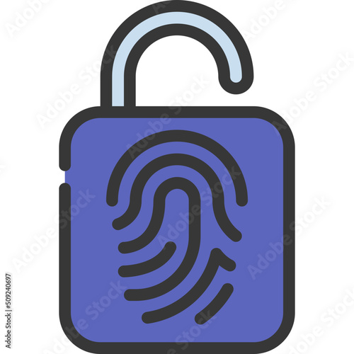 Thumb Print Lock Icon