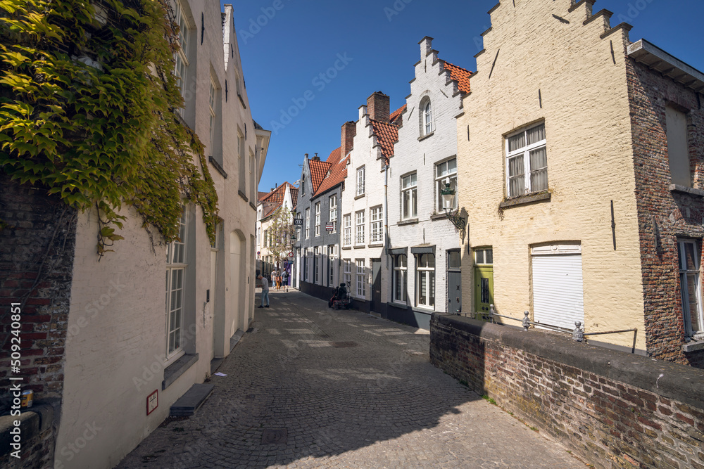 Streets of Bruges Belgium - the City centre - Wallpaper - stores and shops
