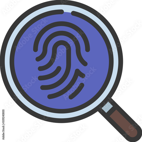Thumb Print Search Icon