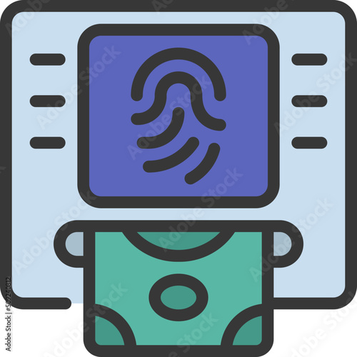 Biometric ATM Icon