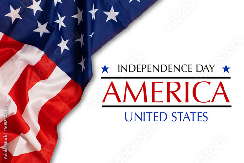 Celebrating Independence Day. United States of America USA flag background for 4th of July.