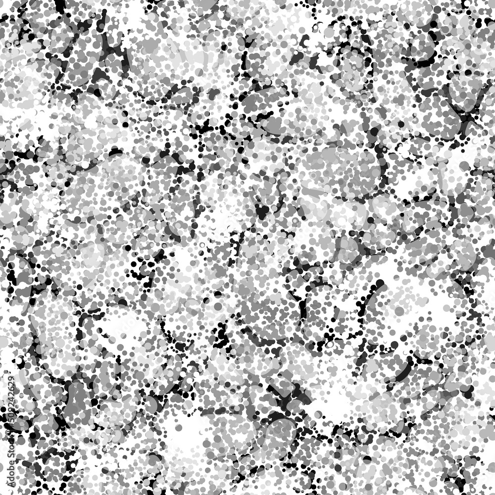 Seamless pattern with abstract spots. Monochrome Neurography shapes texture Seamless pattern with abstract spots. Monochrome Neurography shapes texture